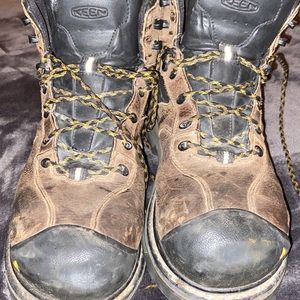 Size 10 safety toe keen boots